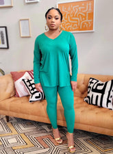 BUTTER SOFT SET LONG SLEEVE - FOREST