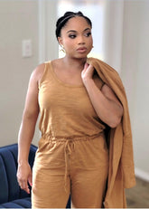 IVY'LENE CASUAL JUMPSUIT/CARDIGAN SET